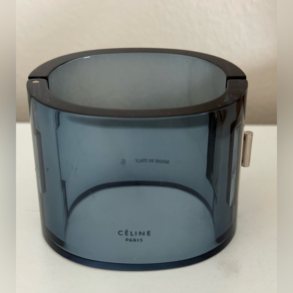 Celine Blue Lucite Cuff-Small - Picture 4 of 14